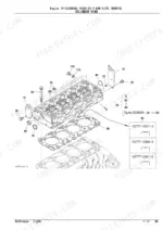 kubota-v3307-di-t-e3b-tltu1-diesel-engine-parts-catalog-engine-parts-10.webp Kubota V3307-DI-T-E3B-TLTU1 cylinder head exploded view diagram showing head gasket, bolts, and mounting components.