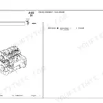 Landini Blizzard 95 engine assembly parts diagram for T4.236 engine showing component view and part numbers.