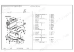 Landini Large 13000 exploded view diagram and parts list for the battery case assembly and mounting components.