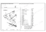 Landini Large 13000 exploded view of front axle 4WD differential lock mechanism with parts list and reference numbers.