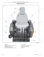 link-belt-160-x2-hydraulic-excavator-operator-manual-2104-controls-36.webp Link-Belt 160 X2 operator seat diagram showing numbered controls for armrests, lumbar, weight, slide, and seat back adjustments.