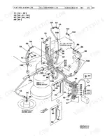 link-belt-210lx-excavator-parts-catalog-1017-hydraulic-140.webp Link-Belt 210LX pilot pressure and return line piping parts illustration showing swing motor, control valve, and center joint.