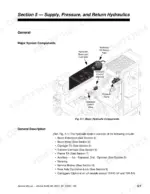 lull-644b-variants-forklift-service-manual-10709790-hydraulic-145.webp Lull 644B, 6K, 844C, 8K, 1044C, 10K hydraulic system diagram showing reservoir, pump, return filter, and control manifold components.