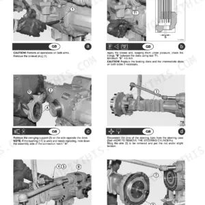 Axle braking disks: checking wear and replacing