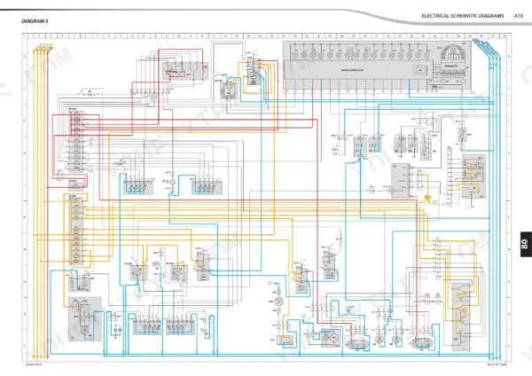 Manitou MT 625 Turbo, MT-X 625 Turbo, MT 625 T COMFORT, MT-X 625 T COMFORT, MLT 625-75 H, MLT-X 625-75 H electrical schematic Diagram 5