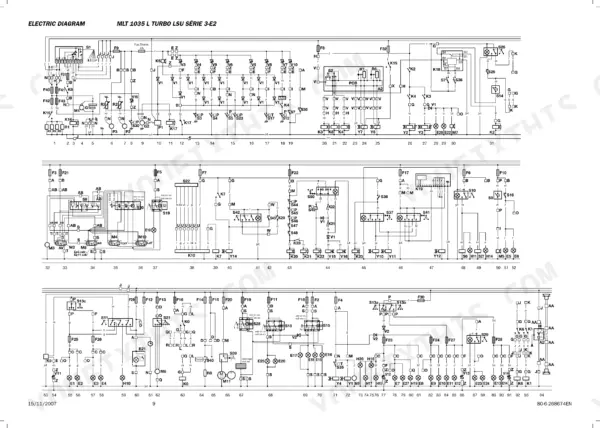 Electric diagram MLT 1035 L Turbo LSU Série 3-E2