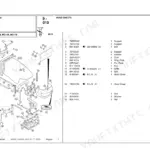 McCormick MC95, MC105, MC115 exploded view diagram of hood sheets, brackets, and grille assembly with parts list.