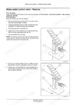 miller-nitro-6300-6345-6500-service-manual-brakes-and-controls-226-1.webp Miller Nitro 6300, 6345, 6500 brake pedal control valve removal steps with pedal assembly drawings