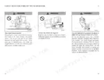 mitsubishi-fb16kt-fb18kt-fb20kt-forklift-truck-operator-manual-99710-79110-controls-29.webp Mitsubishi FB16KT, FB18KT, FB20KT safety rules for forklift operators regarding pinch points, load capacity, and personnel lifting.