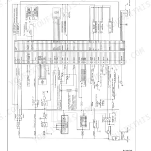 Mitsubishi GK21E, GK25E electronic controlled ECM circuit diagram for dual fuel gasoline and LPG engines.