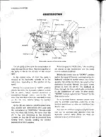 Mitsubishi MT160, MT160D, MT180, MT180H, MT180HD hydraulic system construction diagram, control valve, and operation description.
