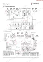 neuson-2503-3003-3503-3703-compact-excavators-service-manual-1000081433-hydraulic-72-1.webp Neuson 2503, 3003, 3503, 3703 hydraulic system diagram A4 showing rams, motors, joysticks, and pressure specification tables.