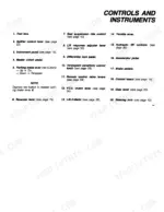 Fiat 160-90 Turbo, 180-90 Turbo operator manual list of tractor controls and instruments, items 1 through 20.