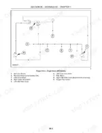 new-holland-18hb-variants-draper-header-service-manual-84157369-hydraulic-37.webp New Holland 18HB, 21HB, 25HB, 30HB, 36HB hydraulic schematic for Draper Drive single swath system with component legend.