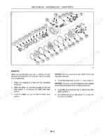 new-holland-18hb-variants-draper-header-service-manual-84157369-procedures-73.webp New Holland 18HB, 21HB, 25HB, 30HB, 36HB hydraulic motor exploded view diagram and assembly procedure steps.