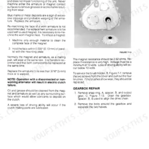 New Holland 1915, 2115 reversing gearbox clutch inspection, repair procedures, and component diagram.