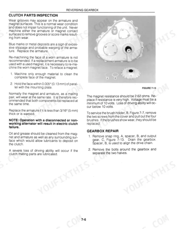 new-holland-1915-2115-harvester-service-manual-40191520-wiring-82.webp New Holland 1915, 2115 reversing gearbox clutch inspection, repair procedures, and component diagram.