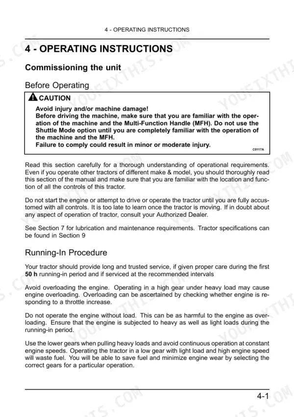new-holland-3510-4010-4510-4710-tractor-operator-manual-84591230-operations-47.webp New Holland 3510, 4010, 4510, 4710 operating instructions, commissioning, and engine running-in procedure guidelines.