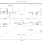 New Holland 3510, 4010, 4510, 4710 electrical wiring diagram for front fender hazard and turn signal lamp harnesses.