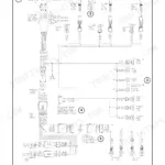 New Holland BB9090 baler lamp wiring diagram showing taillights, worklights, door switches, and accumulator light harness connections.