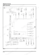 new-holland-bb9090-large-rectangular-baler-service-manual-87749049b-wiring-49.webp New Holland BB9090 baler lamp wiring diagram showing taillights, worklights, door switches, and accumulator light harness connections.