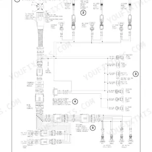 New Holland BB9090 baler lamp wiring diagram showing taillights, worklights, door switches, and accumulator light harness connections.