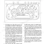 New Holland Boomer 37 instrument panel diagram showing gauges, DPF indicators, PTO, and park brake warning lights.