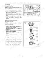new-holland-boomer-4055-boomer-4060-tractor-operator-manual-87477192-procedures-71.webp New Holland Boomer 4055, Boomer 4060 fuel filter maintenance procedures, draining, and exploded view component diagram.
