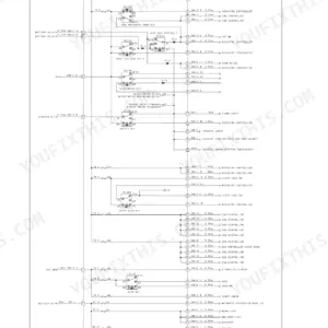 New Holland E215C, E245C mechatro control system circuit diagram showing relays, fuses, and controller connections.