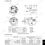 New Holland E30B, E35B hydraulic pump diagrams, port identification table, and AP2D18LV3RS7-898-0 pump specifications table.
