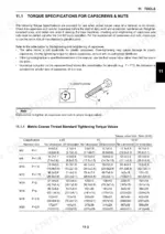 new-holland-e30b-e35b-compact-hydraulic-excavator-service-manual-s5pw0033e02-torque-62.webp New Holland E30B, E35B torque specifications table for metric coarse thread capscrews and nuts with classification diagram.