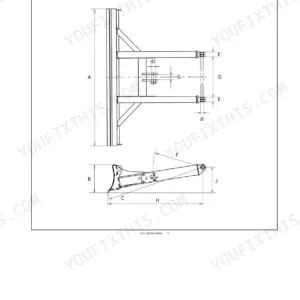 New Holland E35B SR, E39B SR dozer blade dimension diagram showing top and side views with measurement reference letters.