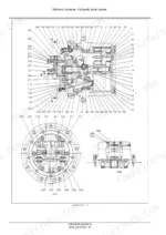 new-holland-e35b-sr-e39b-sr-service-manual-travel-motor-615.webp New Holland E35B SR, E39B SR hydraulic travel system exploded view diagram showing travel motor components and cross-sections.