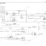 New Holland E55B electrical circuit diagram showing battery, starter motor, fuse box, relays, and engine system wiring connections.
