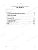 new-holland-eh27-b-hydraulic-excavator-shop-manual-6-78100-na-troubleshooting-483.webp New Holland EH27.B hydraulic system troubleshooting table of contents listing attachment, travel, slewing, and pump diagnostics.