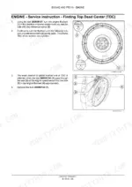 new-holland-f3bfe-series-engine-service-manual-84473721-procedures-61.webp New Holland F3BFE613A*A001...E*A service procedure for finding engine Top Dead Center using flywheel timing marks and locking tool.