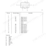 New Holland F4GE, F4HE, F4AE, F4BE injector connector pinout diagram and wiring table.