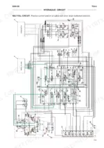 new-holland-kobelco-e265-e305-hydraulic-excavator-workshop-manual-604-13-674-hydraulic-125.webp New Holland Kobelco E265, E305 hydraulic circuit diagram showing neutral circuit with safety lock lever in unlocked position.