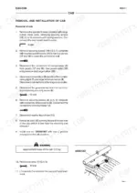 new-holland-kobelco-e265-e305-hydraulic-excavator-workshop-manual-604-13-674-procedures-483.webp New Holland Kobelco E265, E305 cab removal and installation procedure steps and lifting tool diagram.