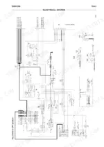 new-holland-kobelco-e265-e305-hydraulic-excavator-workshop-manual-604-13-674-wiring-167.webp New Holland Kobelco E265, E305 electrical system wiring diagram showing battery, starter, key switch, and fuse box connections.