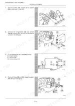 new-holland-kobelco-mh4-6-mhplusc-excavator-service-manual-604-13-482-procedures-136.webp New Holland Kobelco MH4.6, MHPlusC hydraulic pump disassembly procedure showing pump support, regulator housing, and valves.