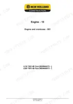 New Holland L218, L220 service manual, Engine section: engine and crankcase