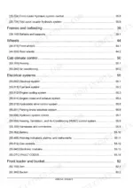 New Holland L218, L220 service manual contents: hydraulic, frames and ballasting, wheels and cab climate chapters