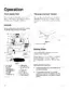 New Holland LS55-20H operation manual showing controls diagram, reverse interlock switch, and parking brake setting procedure.