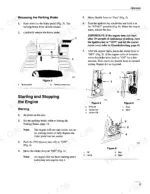 new-holland-ls55-20h-yard-tractor-operator-manual-86599816-operations-17.webp New Holland LS55-20H operator manual page showing procedures for releasing the parking brake and starting the engine.