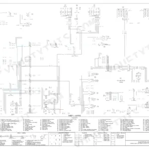 New Holland LW 170.B electrical schematic wiring diagram for lighting system, including component list and circuit legends.