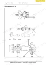 new-holland-mhcity-mhplus-mh5-6-hydraulic-excavator-workshop-manual-604-13-557-torque-609.webp New Holland MHCity, MHPlus, MH5.6 tightening torque specifications and exploded view diagrams for ALPP100 components.