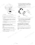 new-holland-my16-yard-tractor-operator-manual-87040089-procedures-20.webp New Holland MY16 engine oil filter replacement and air cleaner service procedures with oil drain and filter installation diagrams.