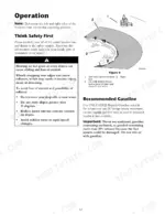 new-holland-mz19h-riding-mower-operator-manual-87369219-operations-12.webp New Holland MZ19H operator manual page 12 showing slope safety diagram, mowing hazard warnings, and recommended gasoline fuel types.