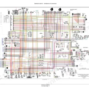 New Holland Guardian SP.295F-SP.400F electrical schematic for harnesses and connectors.